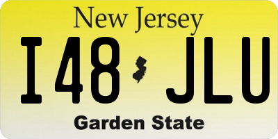 NJ license plate I48JLU