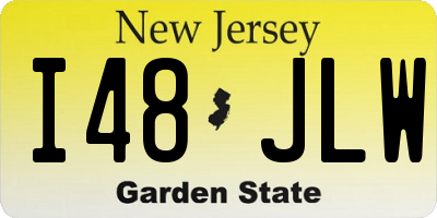 NJ license plate I48JLW