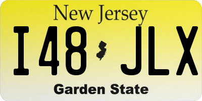 NJ license plate I48JLX