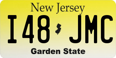 NJ license plate I48JMC