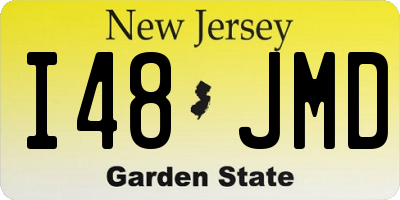 NJ license plate I48JMD