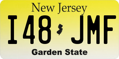 NJ license plate I48JMF
