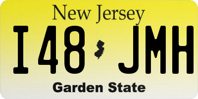 NJ license plate I48JMH