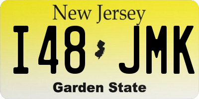 NJ license plate I48JMK