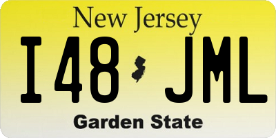 NJ license plate I48JML