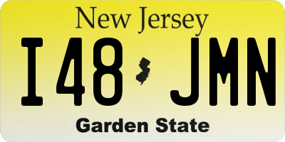 NJ license plate I48JMN