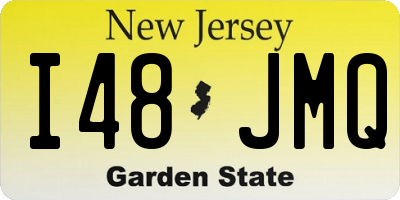 NJ license plate I48JMQ