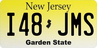 NJ license plate I48JMS