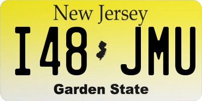 NJ license plate I48JMU