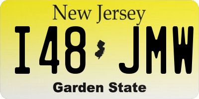 NJ license plate I48JMW