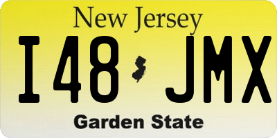 NJ license plate I48JMX
