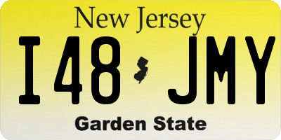 NJ license plate I48JMY