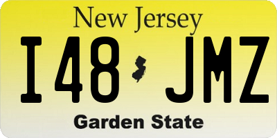NJ license plate I48JMZ
