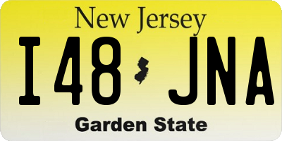 NJ license plate I48JNA