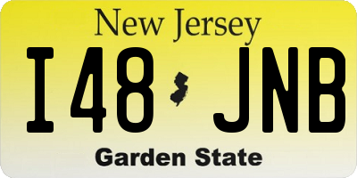 NJ license plate I48JNB