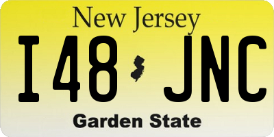 NJ license plate I48JNC