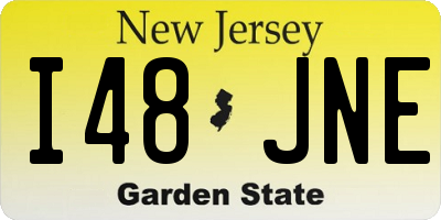 NJ license plate I48JNE
