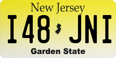 NJ license plate I48JNI