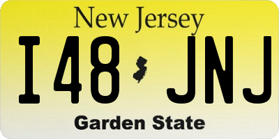 NJ license plate I48JNJ