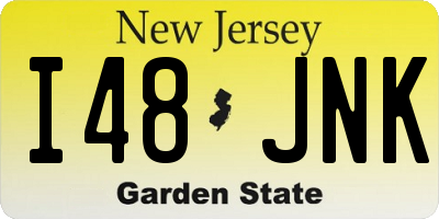 NJ license plate I48JNK