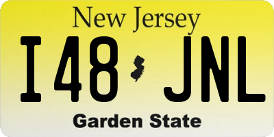 NJ license plate I48JNL