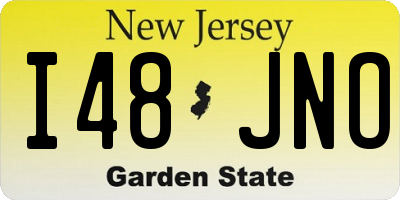 NJ license plate I48JNO