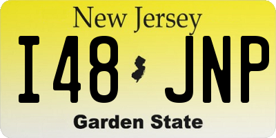 NJ license plate I48JNP