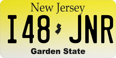 NJ license plate I48JNR