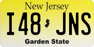 NJ license plate I48JNS