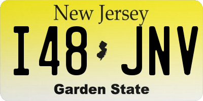 NJ license plate I48JNV