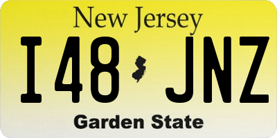 NJ license plate I48JNZ