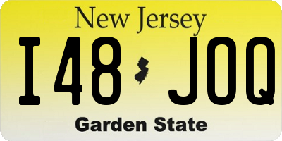 NJ license plate I48JOQ