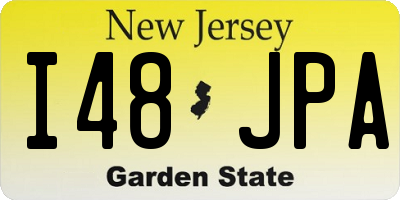 NJ license plate I48JPA
