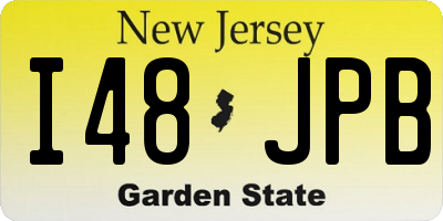 NJ license plate I48JPB
