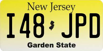 NJ license plate I48JPD