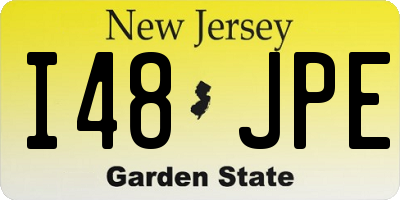 NJ license plate I48JPE