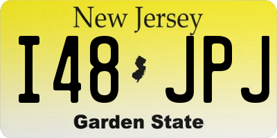 NJ license plate I48JPJ