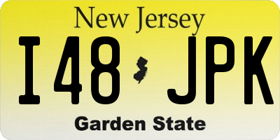 NJ license plate I48JPK