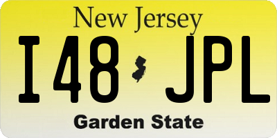 NJ license plate I48JPL