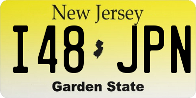 NJ license plate I48JPN