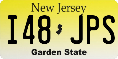 NJ license plate I48JPS