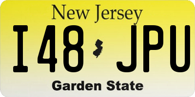 NJ license plate I48JPU