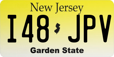 NJ license plate I48JPV
