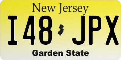 NJ license plate I48JPX