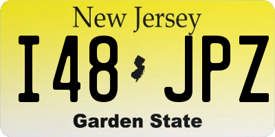 NJ license plate I48JPZ