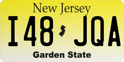 NJ license plate I48JQA