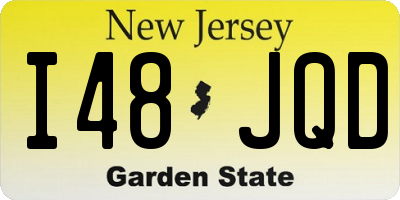 NJ license plate I48JQD