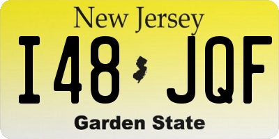 NJ license plate I48JQF