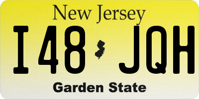 NJ license plate I48JQH