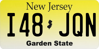 NJ license plate I48JQN